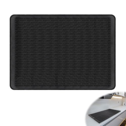 Silicone Electric Stove Cover Pad, Classic Black Non-Slip Cooktop Protector Mat Heat Resistant Silicone Stove Top Protector Large Stove Cover for Kitchen Dish RV Countertop Induction Counter