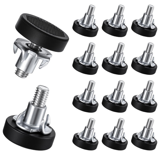 YBEATY 14 Pcs Thread Leveling Feet Heavy Duty Glide Chair Legs Antislip Individual Adjustable Furniture Levelers Threaded Screw on Table Feet for Cabinets Stool Desk Dresser Furniture