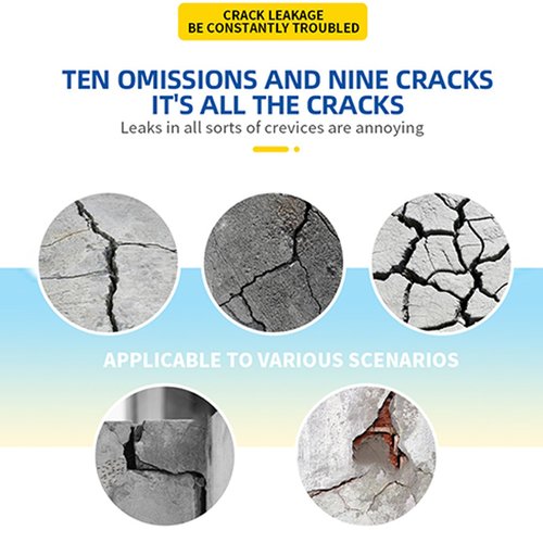 Magic Crack -Filler for Concrete, Concrete Caulking Adhesive, New Self-Leveling Sealant, Indoor Outdoor Use, Weather-Resistant Formula, 500ml for Bathroom Brick Bathtub Pool Garden