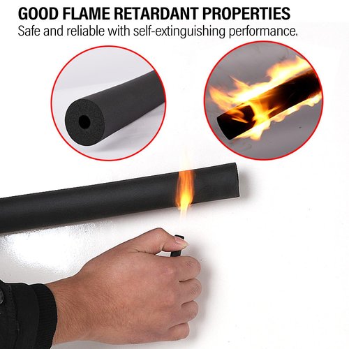 Pipe Insulation Tubing, Huntoshon 1/4" x 3/8" Insulated Heat Preservation 6ft Length Handle Grips for AC Unit, Exercise Machine Handle and Water Pipes