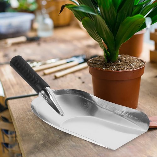 YARNOW Stainless Steel Garden Shovel, Multi-Functional Hand Trowel for Digging, Transplanting, and Fertilizing, 11 X 4.3 Inch, Ergonomic Handle, Lightweight and Portable for Gardening
