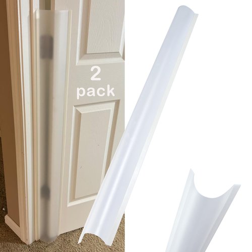 2PCS Baby Proofing Door Finger Pinch Protector Clear Door Jam Shield for Child Safety Finger Pinch Guard Hinge Protectors for Kids