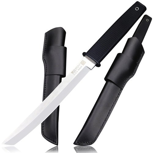 WPKOPYA 14.2-inch fixed Japanese knife, 440C steel blade, suitable for hunting, outdoor camping, survival, and EDC tools