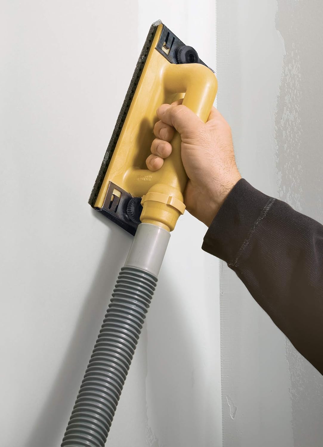 Hyde Tools 09165 Dust-Free Drywall Vacuum Hand Sander with 6-Foot Hose
