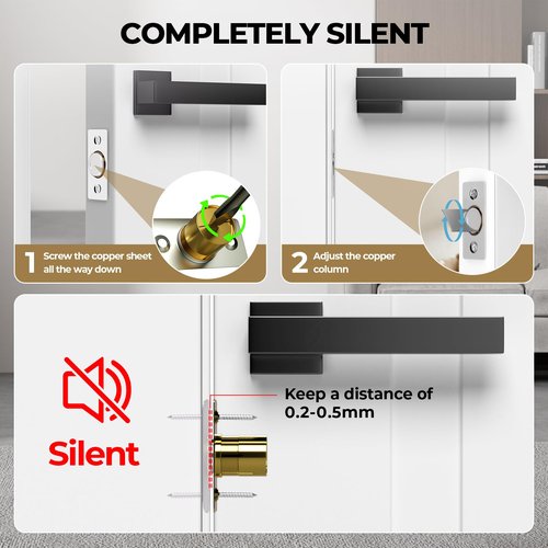 Tonitrui Silent Ball Catch, Adjustable Strong Magnet Door Catch，Using Noise Free, Replacing Door Ball Catch, with Identical Installation Dimension(2 Pack, Silver)