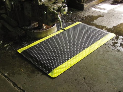 Rhino Mats, American Classic Diamond Anti-Fatigue Mats, Industrial Ergonomic Comfort Standing Mat for Work, Home, Garage, Office, Kitchen or Anywhere (Black/Yellow 9/16" Thick, 2 FT. x 3 FT.)