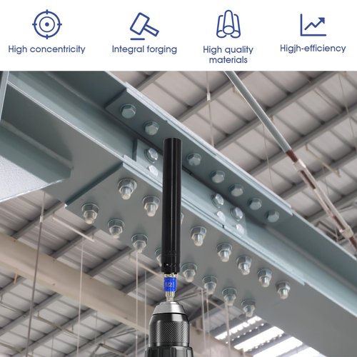 9/16"(14mm) Power Nut Driver 12'' Length, Nut Runner Hollow Socket with 1/4" Hex Shank and 360° Rotatable 1/4" Hex Shank, Fit Long Bolts and Ductwork