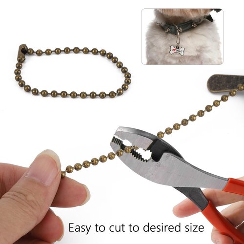 Ohlove 4 Pcs Ceiling Fan Pull Chain Extension Set, 12 Inch Bronze Decorative Light and Fan Pulls