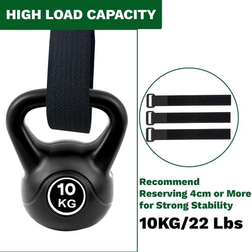 Sunroda Adjustable Cable Straps with 24 Buckles 1" x 16Ft, Free Cut Length, Reusable Fastening Cable Ties, Hook and Loop Securing Strap for Cable Tidy, Wire Management, Cord Organiser, Black