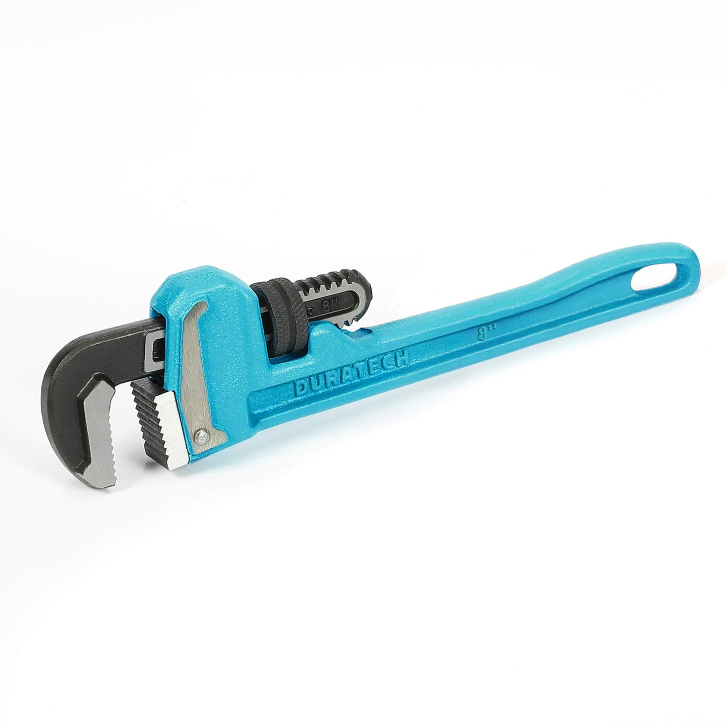 DURATECH 8-Inch Heavy Duty Pipe Wrench, Adjustable Plumbing Wrench, Malleable Cast Iron Handle, Exceed GGG standard