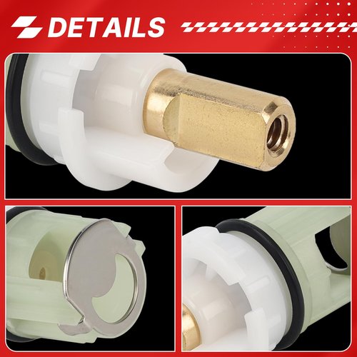 RP25513 faucet stem assembly replacement kit for two handle faucet repair kit, Includes RP4993 Seats and Springs, Pack of 8 (RP25513)