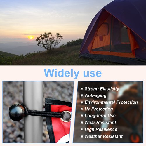Skytened 30PCS of 3 Sizes Ball Bungee Cords, 6, 9, 11 Inch Tarp Canopy Bungee Balls, Heavy Duty Tie Down Cord for Shelter, Gazebo, Camping, Tent, Cargo, Holding Wire and Hoses (Ball Size 1 inch)