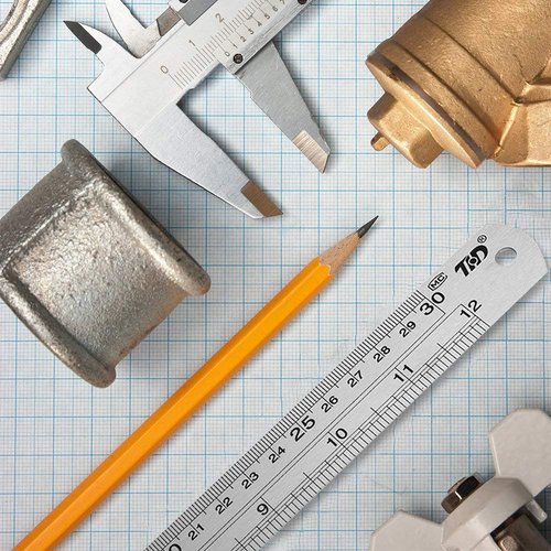 ZZTX Ruler Metal Straight Edge Stainless Steel Ruler 16 Inch Ruler Set Rulers Bulk 2 Pack