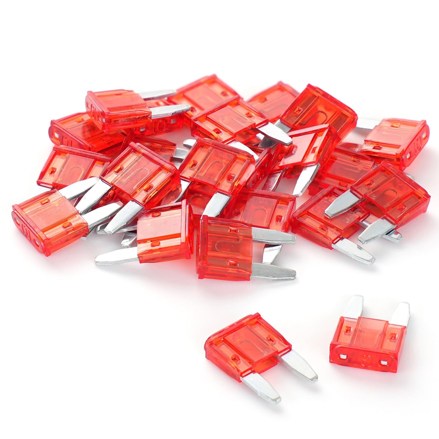 (25Pcs) 10 Amp Mini Car Fuses, 10A Automotive Fuses, Blade Fuse for Car/RV/Truck/SUV/Motorcycle/Boat