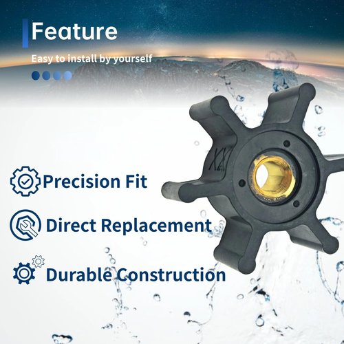 FREPURDO Brass Core Impeller & Seal Kit - Professional Grade Replacement for Milwaukee M18 Transfer Pump 2771-20, OEM 49-16-2771 Upgrade with FFKM O-Ring ﻿