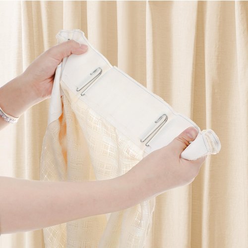 80Pcs Curtain Pleat Hooks Metal Curtain Hook 4 Prongs Pinch Pleat Hooks Clips Silver W Shape Drapery Pins Hook for Window Shower Curtains