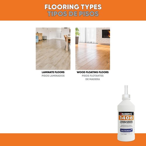 ROBERTS 1406 Tongue & Groove Flooring Adhesive - 1 Pint (473 mL)