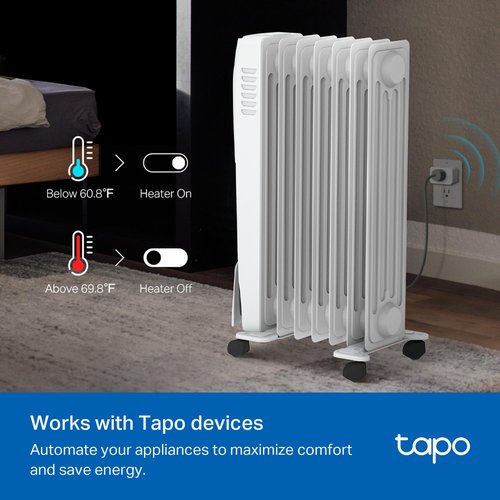TP-Link Tapo Smart Temperature and Humidity Monitor, 2.7" E-Ink Display, Swiss-Made Sensor, Real-Time Notification, Visual Graphics, Requires Tapo Hub, White, T315