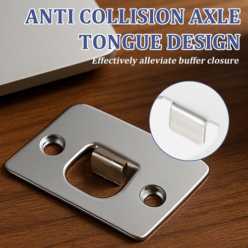 12Pcs Deadbolt Strike Plate Stainless Steel Deadbolt Covers Standard Door Lock Latch Restorer Spacer Door Reinforcement Kit for Home Office Doors Frame Repair