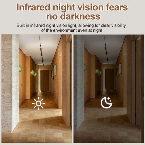 Preshwous Door Bell Cameras Wireless with 1080P Camera, 4.3-Inch IPS Screen, No WiFi Required, 120° Viewing Angle, Home Video Intercom System
