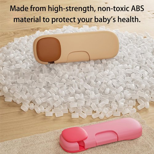 Xylionme 4 Pack Baby Proofing Cabinet Locks-Child Safety Lock, Refrigerator Drawers Lock with Strong Adhesive Tape, Kitchen System Keep Baby's Fingers Safe. (4 PCS)