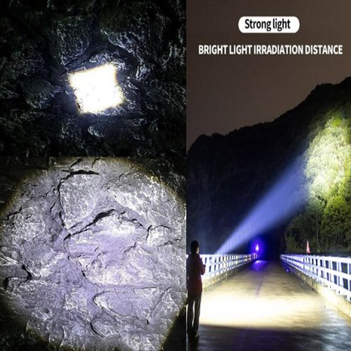2025 The Ultimate Survival Flashlight, 100000 Lumen Flashlights for Emergencies, Handheld Spotlight with Zoom, Power Bank, and Digital Display, Linternas Led Recargables De Alta Potencia (1PCS)
