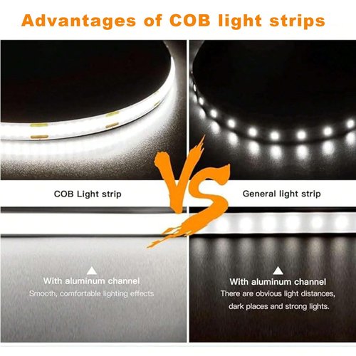 XINGZHI 5V USB LED Strip Lights, 3.28FT COB Light Strip White, Short LED Strip Light, Flexible Bright 5V Led Strip for Under Cabinet, Kitchen, TV Backlight, Shelves, Displays and TV Lights