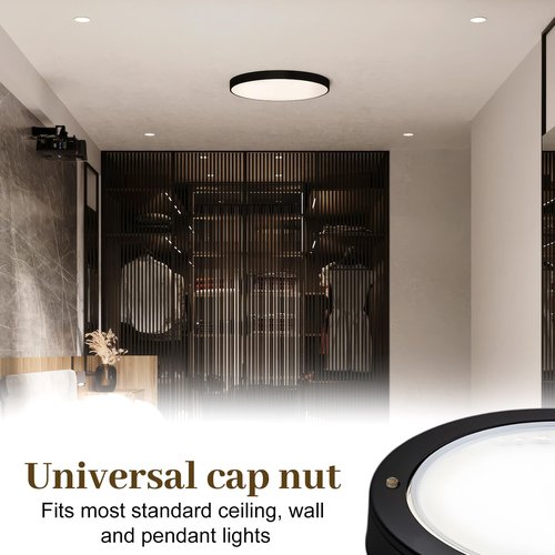 20 PCS Screw Caps for Light Fixture, M4 Ceiling Light Screw Cap Cover Decorative Lamp Shade Holder Knob Nuts Female Thread Knurled Decorative Hardware Lighting Accessories Finial Bronze