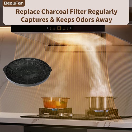 Beaufan 2 Pack CF1-587/597/9597 Charcoal Filters Compatible with Zline Range Hood Models Models 587, 597 and 9597, Compare to Part# CF1-587/597/9597