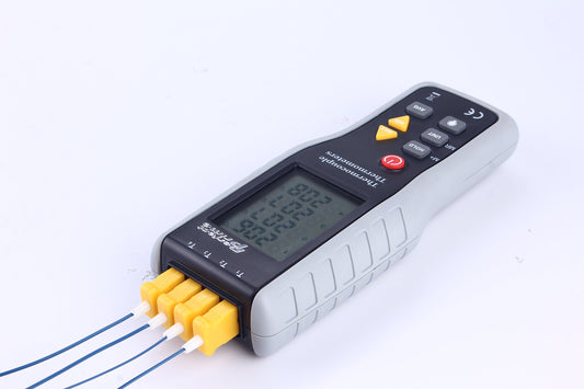 PerfectPrime TC41, 4-Channel K-Type Digital Thermometer Thermocouple Sensor -200~1372°C/2501°F