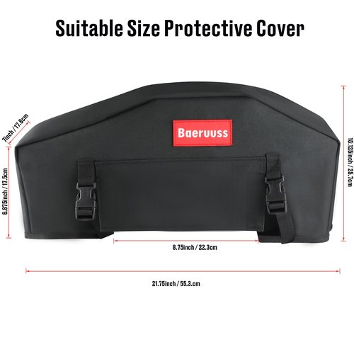Winch Cover,Heavy Duty UV-resistant Waterproof Winch Protective Cover for Electric Winches 8000-12000 lbs up to 13500 lbs,Indoor/Outdoor Winch Accessories