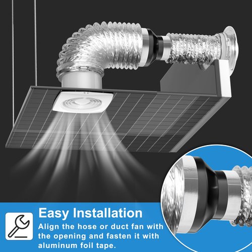 4 to 3 Inch Duct Reducer, Hon&Guan Galvanized Steel Duct Increaser 4 to 3 Duct Reducer for 3/4 Inch Duct, Inline Duct Fan, Grow Tent Ventilation System-Black.