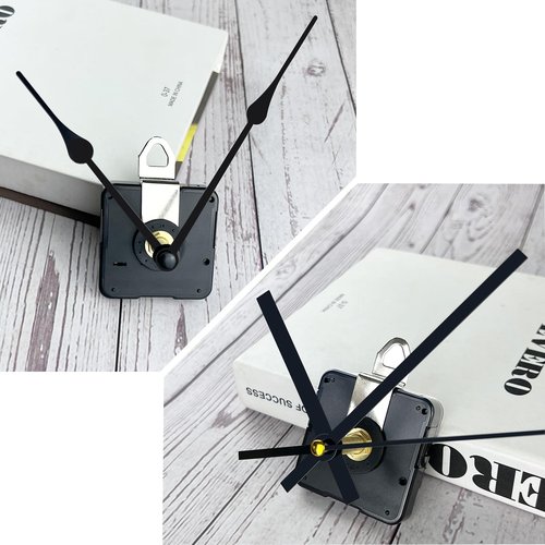 31mm Quartz Long Shaft Clock Movement DIY Wall Clock Movement Mechanism Clock Repair Kit Replacement (Shaft Length 1-1/5 inch,2 Pair Hands)