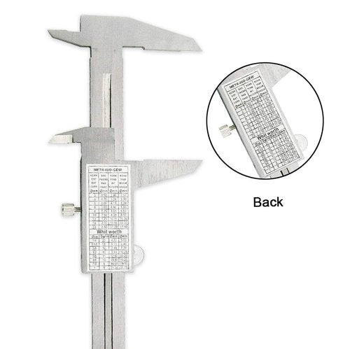 NORTOOLS Professional Vernier Caliper Stainless Steel for Inside, Outside, Depth and Step Measurements,6 Inch/150mm/0.001"/0.02mm-Strictly QC pc by pc