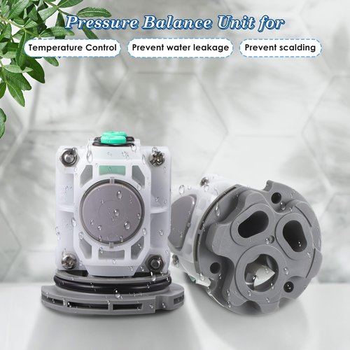 Dreyoo 1 Pack Pressure Balancing Unit Compatible with American Standard M952100-0070a, R110, R120, R115, R125 for Single Control Bath Tub and Shower Faucets Valves