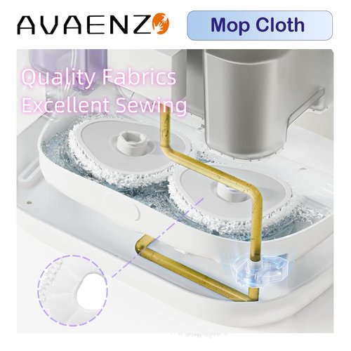 Avaenzo 8 Pack Replacement Mop Pads Compatible for Narwal Freo X Ultra T10 J1 J2 Microfiber Resuable Mop Cloth Robot Vacuum Cleaner Accessories, White