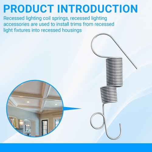 Recessed Lighting Coil Spring, Replacement Coil Springs for Trim, for Halo H7 Recessed Housing Series 301, 310, 401 and 426 Trim (10-Pcs)