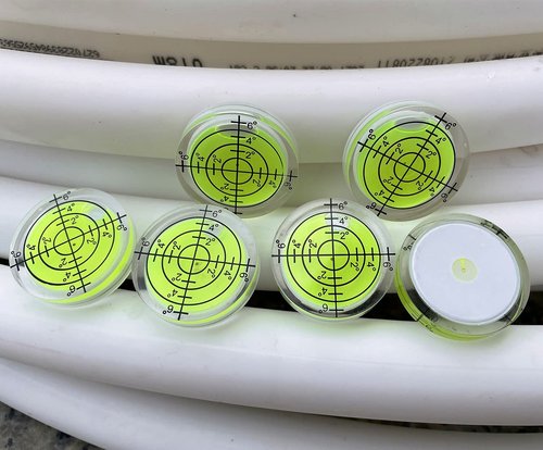 LAIESYA 3Pcs Circular Bubble Level Bullseye Degree Marked Surface Round Spirit Levels Measuring Tool for Leveling Phonograph, Camera, Turntable, Tripod, Telescope (32X7mm)