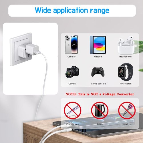 2 Pack UK Travel Adapter for Type G Plug, Works with Electrical Outlets in UK,HK, Ireland, Great Britain, Scotland, England, London, Dublin,Wall Outlet Power Charger Converter