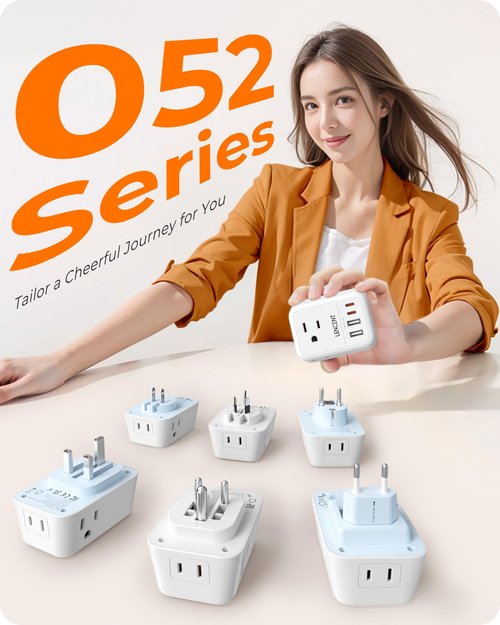 LENCENT Foldable US to UK Ireland Plug Adapter, Type G Travel Outlet Adapter with 4 USB Charger(2 USB C), Power Adaptor for USA to Scotland Dubai Hong Kong England British Kenya London