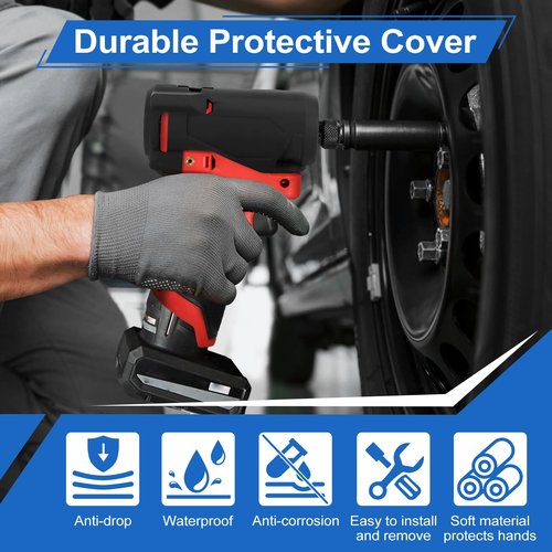 49-16-3453 Impact Protective Boot Fit for 3453-20 Impact Driver Compatible with 1/4 Inch Short Handle Wrench Tool Cover