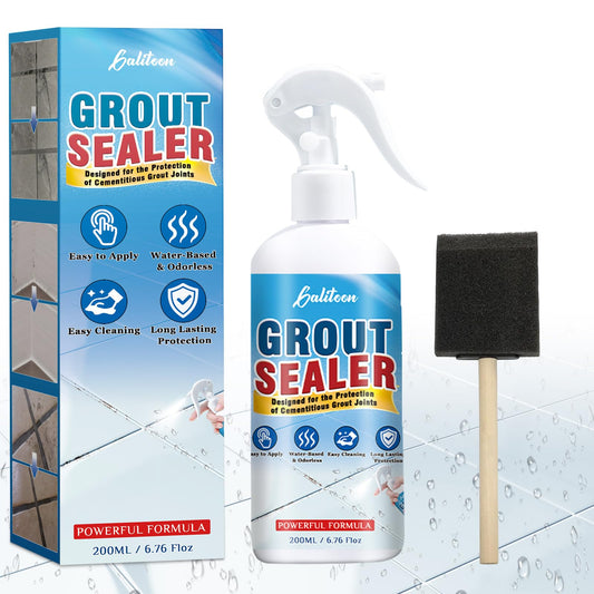 Auensten Grout Sealer, Waterproof Grout Sealant Spray, Long Lasting Clear Sealers for Shower Tile, Floors, Protect Marble, Ceramic & Granite Surface Grouts Cleaner
