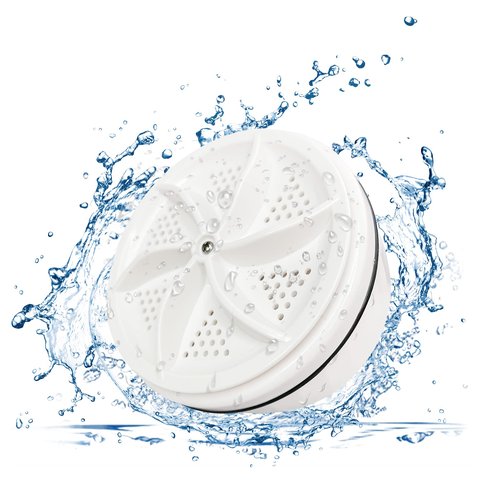 Portable Washing Machine, Portable Washing Machine for Sink, Mini Washing Machine, Turbine Washing Machine with USB, Suitable for Home, Business, Travel, College Room, RV, Apartment - White