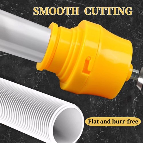 Internal and External PVC Pipe Threader Kit,Integrated Internal & External Pipe Threading Tool,Resuable Plastic Pipe Threader for Drill with 3 Dies, 1/2", 3/4", 1" (Internal+ External)