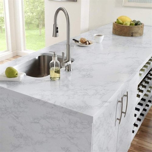 Yancorp White Gray Contact Paper Marble Wallpaper Peel and Stick Countertops Backsplash for Kitchen Waterproof Renter Friendly Wallpaper Papel Tapiz para Pared (11.8"X120")