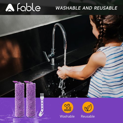 A Fable 2 Pack SD201 Roller Fit for Shark Steam Pickup 3-in-1 Steam Mop SD200 SD201 SD201C SD201Q SD205 with 1 Cleaning Brush