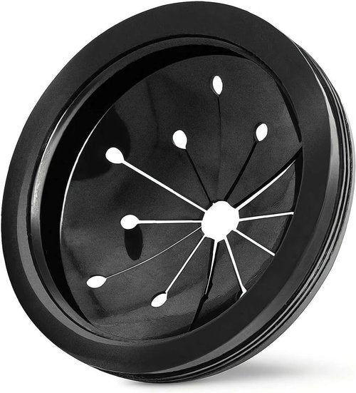3-Inch Black Garbage Disposal Splash Guard - Universal Fit for Whirlaway,Waste King,GE, Heavy-Duty Rubber Sink Baffle Cover with Splash Protector, Drain Cover for Kitchen Disposals and Accessories