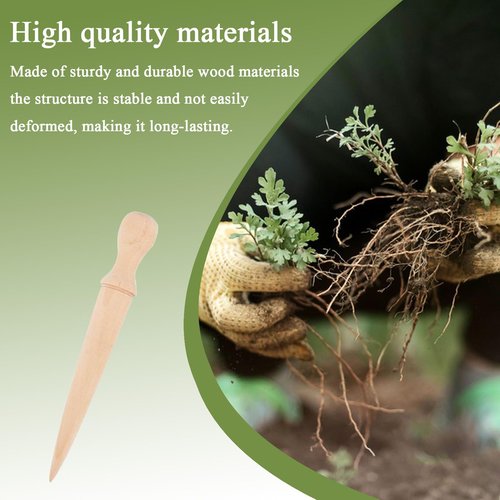 Dibber Garden Tool - Wooden Sow Dibbler | Plant Hole Digger for Planting | Bulb Planter Tool | Seeds Transplanting Plants Planting Bulbs | Planter for Planting Flowers Tulips, Daffodils & Dahlias