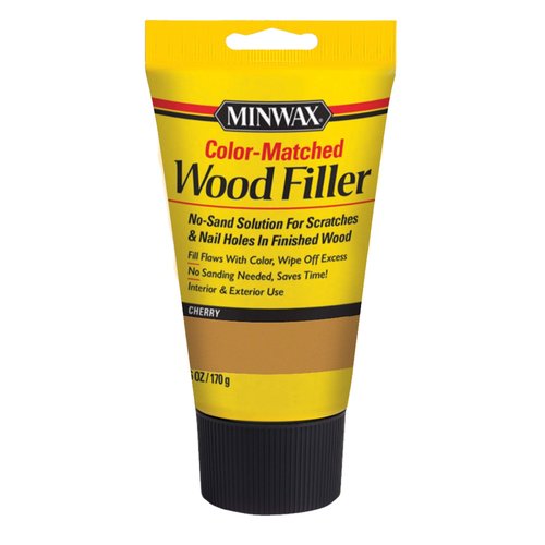 Minwax 448500000 Color-Matched Filler Wood Putty, (Cherry 6-oz)