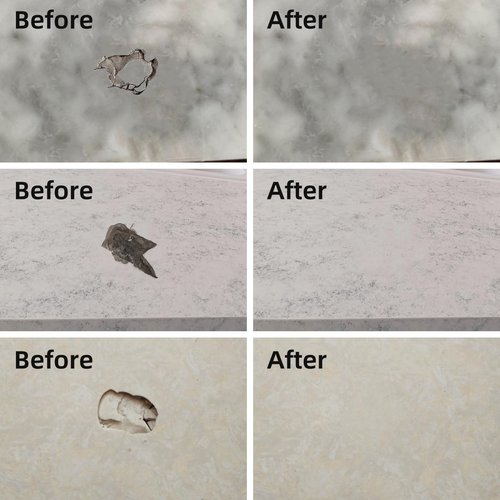 FENFANDAS Tile and Granite Repair Kit, Marble Porcelain Stone and Quartz Countertops Repair Kit for Chips Dents Cracks Holes Scratch, Fix Chipped Edges Corners, Reattaches Missing Pieces
